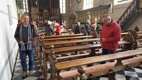 Praktische radiästhetische Arbeit in der Beyenburger Klosterkirche St. Maria Magdalena